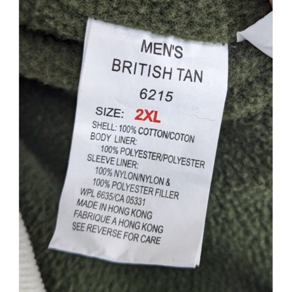 NWT Woolrich Trailhead Fleece Cordoroy British Tan LS Button Up Heavy Jacket XXL - Picture 3 of 9